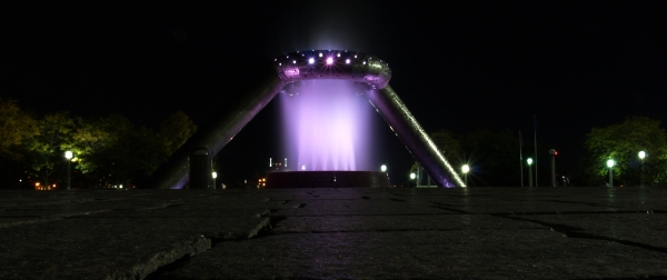 The Dodge Fountain in Detroit, Michigan