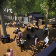 Rendering of Lume Tree House at DTE Energy Music Theatre