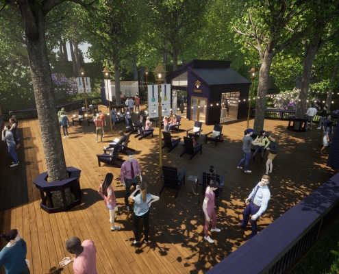 Rendering of Lume Tree House at DTE Energy Music Theatre