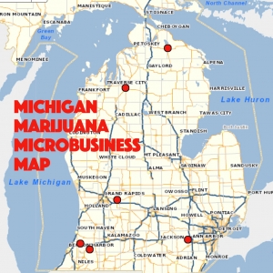 Michigan Marijuana Microbusiness Map
