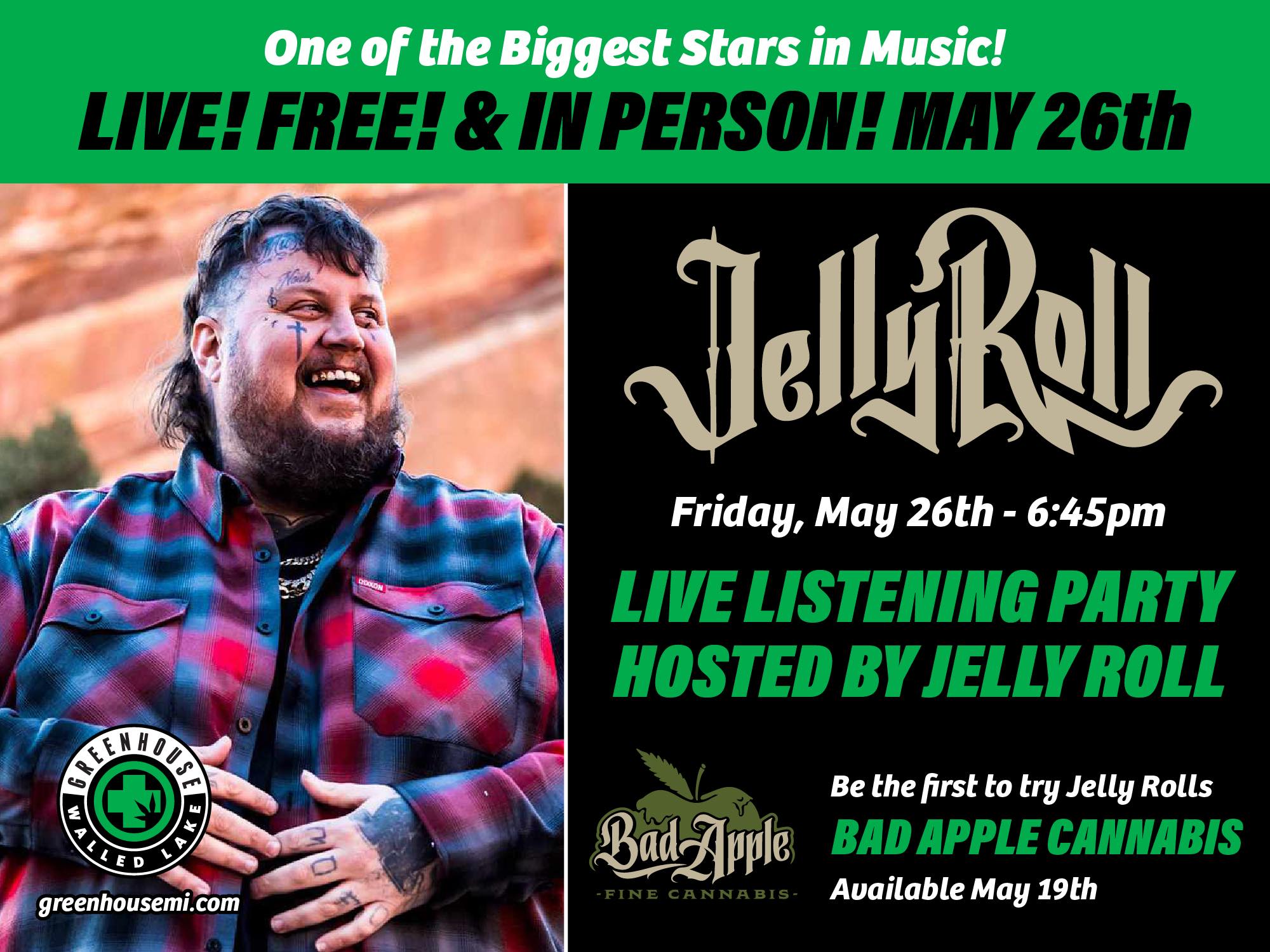 Jelly Roll at the Greenhouse Walled Lake