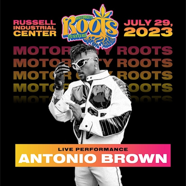 Antonio Brown at Motor City Roots Festival