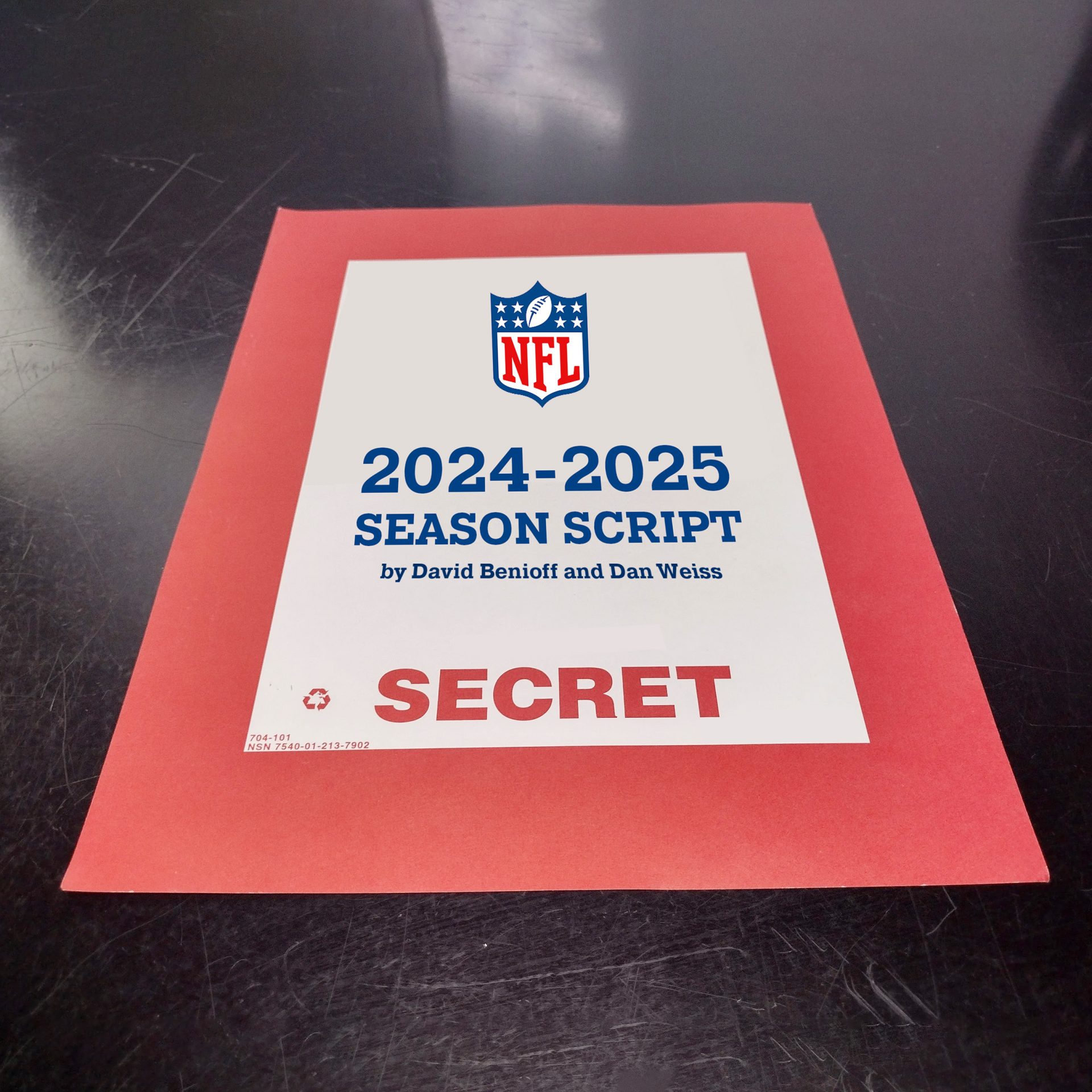 20242025 NFL Season Script discovered in Detroit MiCannaTrail